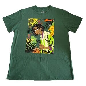 DISNEY ENCANTO BRUNO MADRIGAL Men 100% Organic Cotton TShirt DarkGreen L/XXL NWT